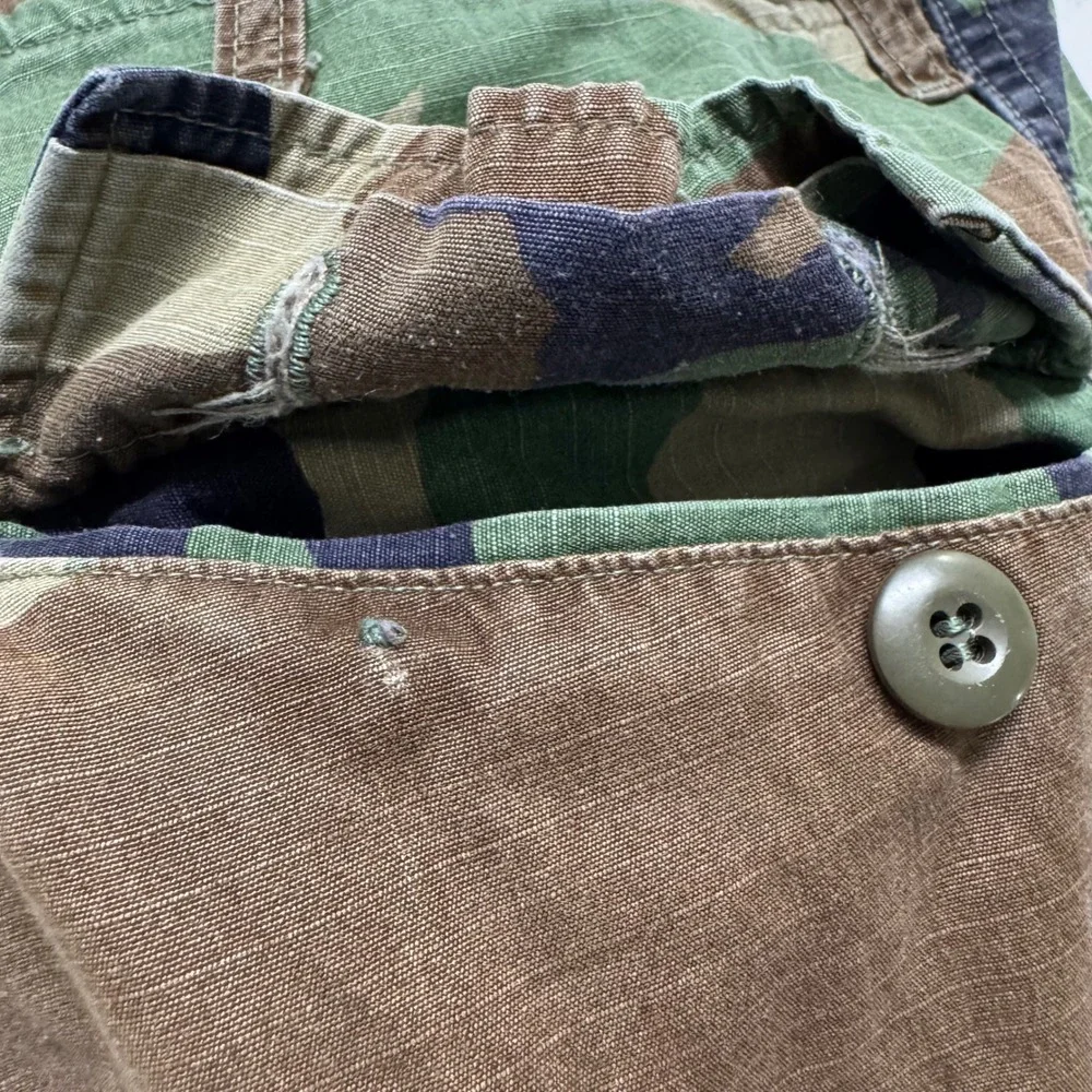 Vtg Propper International Cargo Pants Mens Small Long Camo BDU Military Ripstop